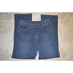 Gitano Women's Size 12 Boot Cut Mid Rise Stretch Embroidered Jeans (i)